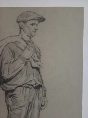 Adrianus Miolee - Portret staande man. kopen? Bied vanaf 49!