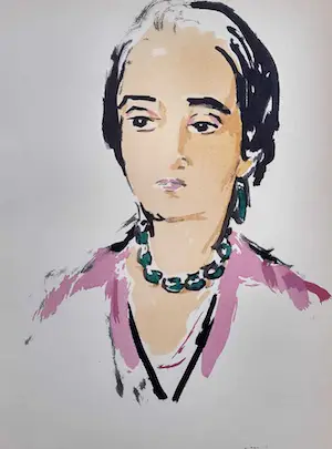 Kees van Dongen - Twee Pochoirs - “Potrait d`homme“ en “Tête de femme“ kopen? Bied vanaf 185!