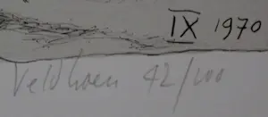 Aat Veldhoen - Litho - 1970 kopen? Bied vanaf 80!