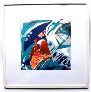 Lukie de Bree - abstracte kleuren compositie kopen? Bied vanaf 1!