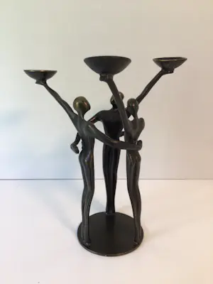 Corry Ammerlaan - Sculptuur / kaarsenstandaard “ TEAMSPIRIT “ kopen? Bied vanaf 1!