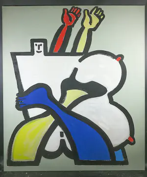 Hannes Postma - Olieverf op doek, R5 (Zeer groot) kopen? Bied vanaf 200!