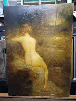 Jean Lefort - Vrouw in het bos kopen? Bied vanaf 40!