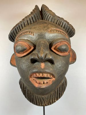 Bamun - African Bamun mask - Cameroon kopen? Bied vanaf 45!