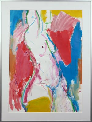 Franscz Witte - Acryl op papier, Zeggen wat niet te zeggen is - Ingelijst kopen? Bied vanaf 1!
