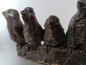 Astrid Veldhuyzen-Koppen - Vrij werk "Vertederende Vogeltjes" kopen? Bied vanaf 100!