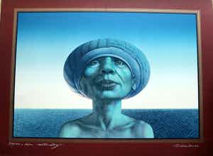 Rudolf Hausner - Adam schtrichtig verkocht voor € 325!