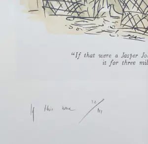 Rob Scholte - If this were a Jasper Johns, zeefdruk (groot!) kopen? Bied vanaf 1!