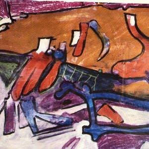 Lex Grote - 2 Prachtige zeefdrukken in alluminium lijst. kopen? Bied vanaf 65!