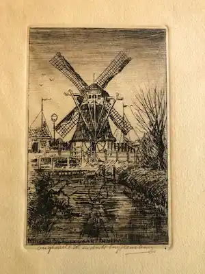 Eugene Rensburg - Molen a/d Trekvaart in Den Haag verkauft für € 25!
