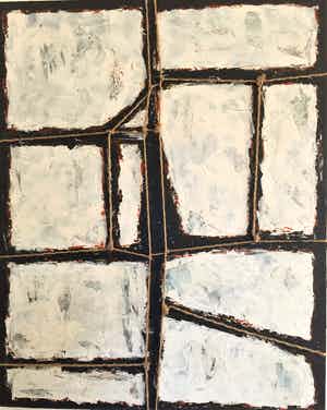 John Foppen - Cottonfields Demarcated.......# K 04. XL. GROOT. verkocht voor € 195!