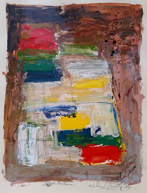 Richard Smeets - Pasar malam, acrylverf op papier (mooi ingelijst) kopen? Bied vanaf 295!