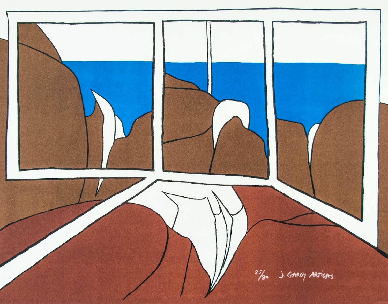 Joan Gardy Artigas - Kleurenlitho SINGAPORE Handgesigneerd kopen? Bied vanaf 69!