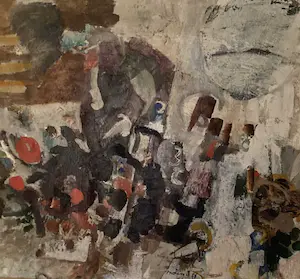 Lei Molin - abstrakt, veelkleurig olieverfschilderij kopen? Bied vanaf 399!