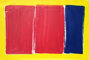 Adine Engelman - Abstracte compositie, monotype verkocht voor € 75!