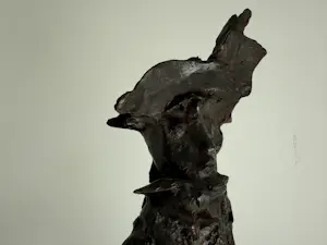 Theo van der Nahmer - bronzen sculptuur | 'Joffer' (Groot werk) kopen? Bied vanaf 1500!