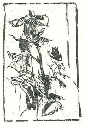 Hartmut Frielinghaus - Handgesigneerde houtsnede: Hagebutten kopen? Bied vanaf 19!