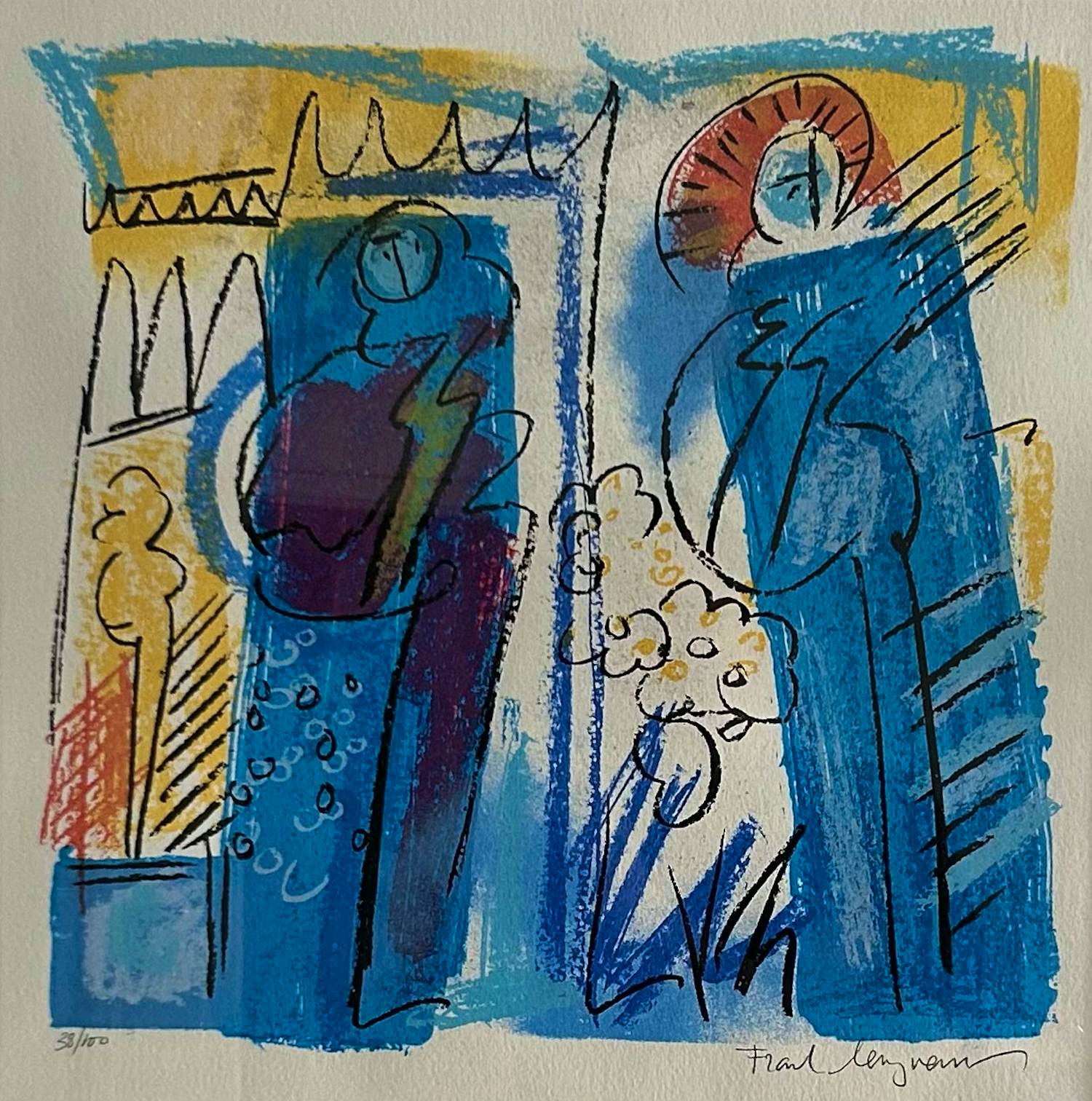 Frank Lengvenius - "Springtime" (1988) Zeefdruk – Gesigneerd – Oplage 38/100 – Ingelijst kopen? Bied vanaf 500!