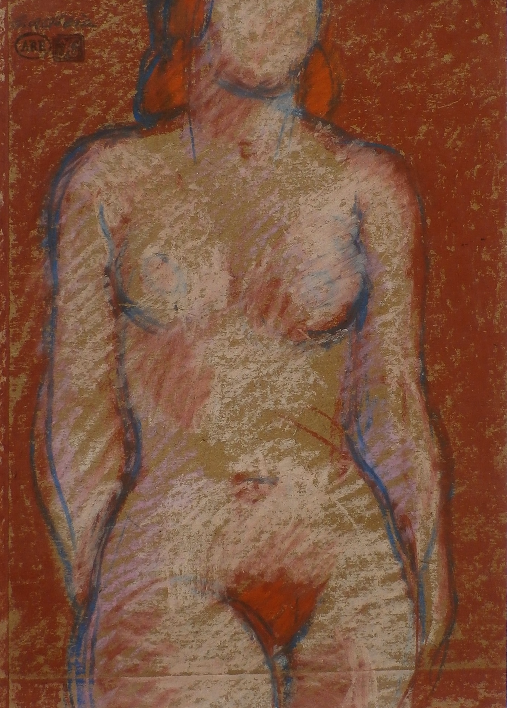 Enric Adsera Riba - Aquarel: Naakte dame kopen? Bied vanaf 55!