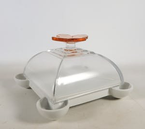 Borek Sipek - Lot van karaf met houder, glazen en stolp - Ontwerp voor DSM kopen? Bied vanaf 130!