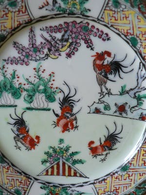 Curiosa - Bord Hanen - Porselein - China kopen? Bied vanaf 1!