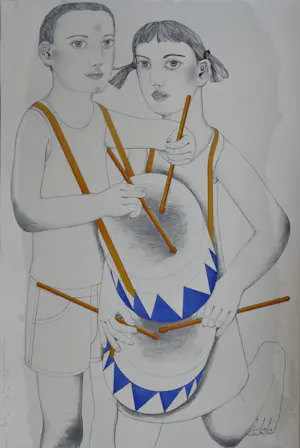 Janpeter Muilwijk - Studie voor musicerende engel. kopen? Bied vanaf 75!