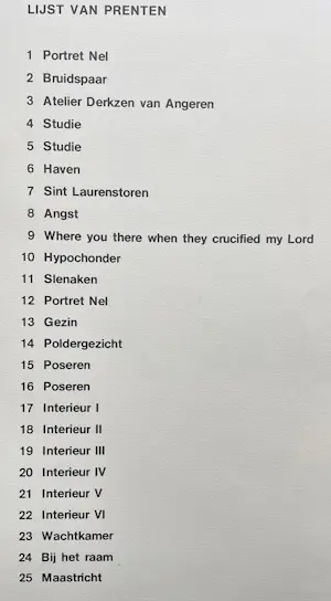 Aad de Haas - Compleet alle 25 Prenten "Een Loflied voor een Liefde" Behoedster en minnares kaufen? Bieten Sie von 95!