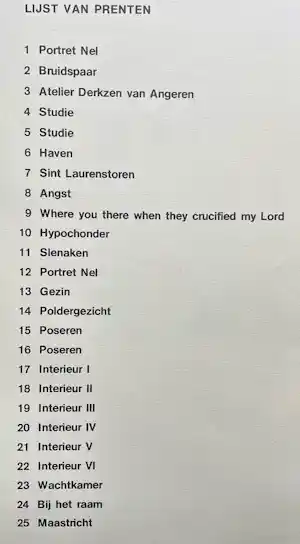 Aad de Haas - Compleet alle 25 Prenten "Een Loflied voor een Liefde" Behoedster en minnares verkauft für € 81!