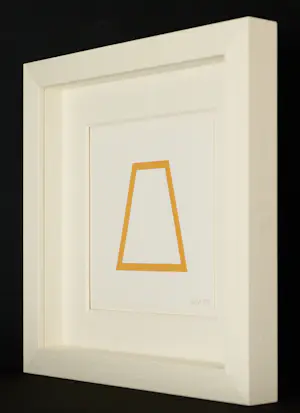 Sol LeWitt - Five Geometric Figures in Five Colors - Seltene Siebdruck - Wunderschön gerahmt kopen? Bied vanaf 980!