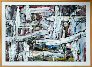 Pieter Stoop - Schilderij: 'Zonder titel' - Ingelijst (2001) verkauft für € 455!