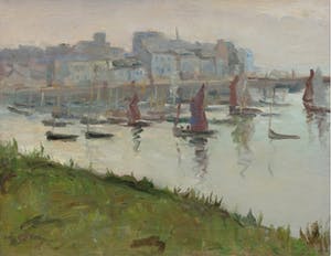 Moricz Goth - Harbour of Douarnez, France. kopen? Bied vanaf 550!