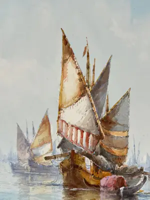 Frederick James Aldridge - The Venetian Lagoon kopen? Bied vanaf 50!