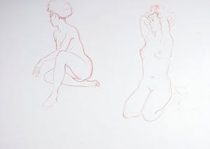 Jan Sluijters (jr.) - Potloodtekening, Poserend naakt kopen? Bied vanaf 1!