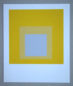 Josef Albers - Homage to the Square - Selected - Zeefdruk in 3 kleuren - 1971 kopen? Bied vanaf 100!
