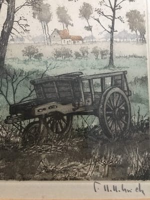 Niet of onleesbaar gesigneerd - Boerenkar kopen? Bied vanaf 1!