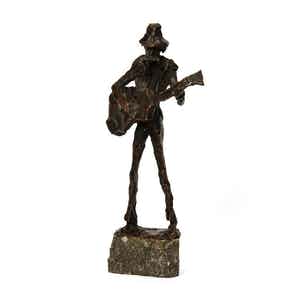 Jits Bakker - "Dylan" - brons op natuurstenen sokkel verkocht voor € 895!