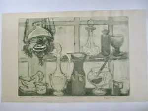 Niet of onleesbaar gesigneerd - 7 etsen div. kunstenaars kopen? Bied vanaf 1!