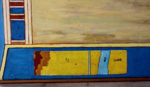 Ton Leenarts - Acryl op doek: Mobil Station (Egypte) - 1981 kopen? Bied vanaf 850!