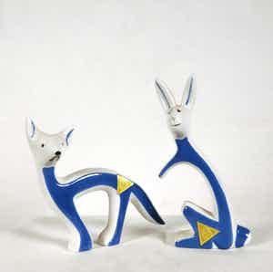 Royal Dux - 2 dekorative Tierfiguren verkocht voor € 20!