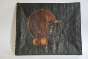 Niet of onleesbaar gesigneerd - Stilleven appels met schaal en kan kopen? Bied vanaf 10!