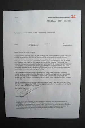 Corneille - Amsterdamse haven 2005 & zeefdruk op bord door Jan Sierhuis kopen? Bied vanaf 85!