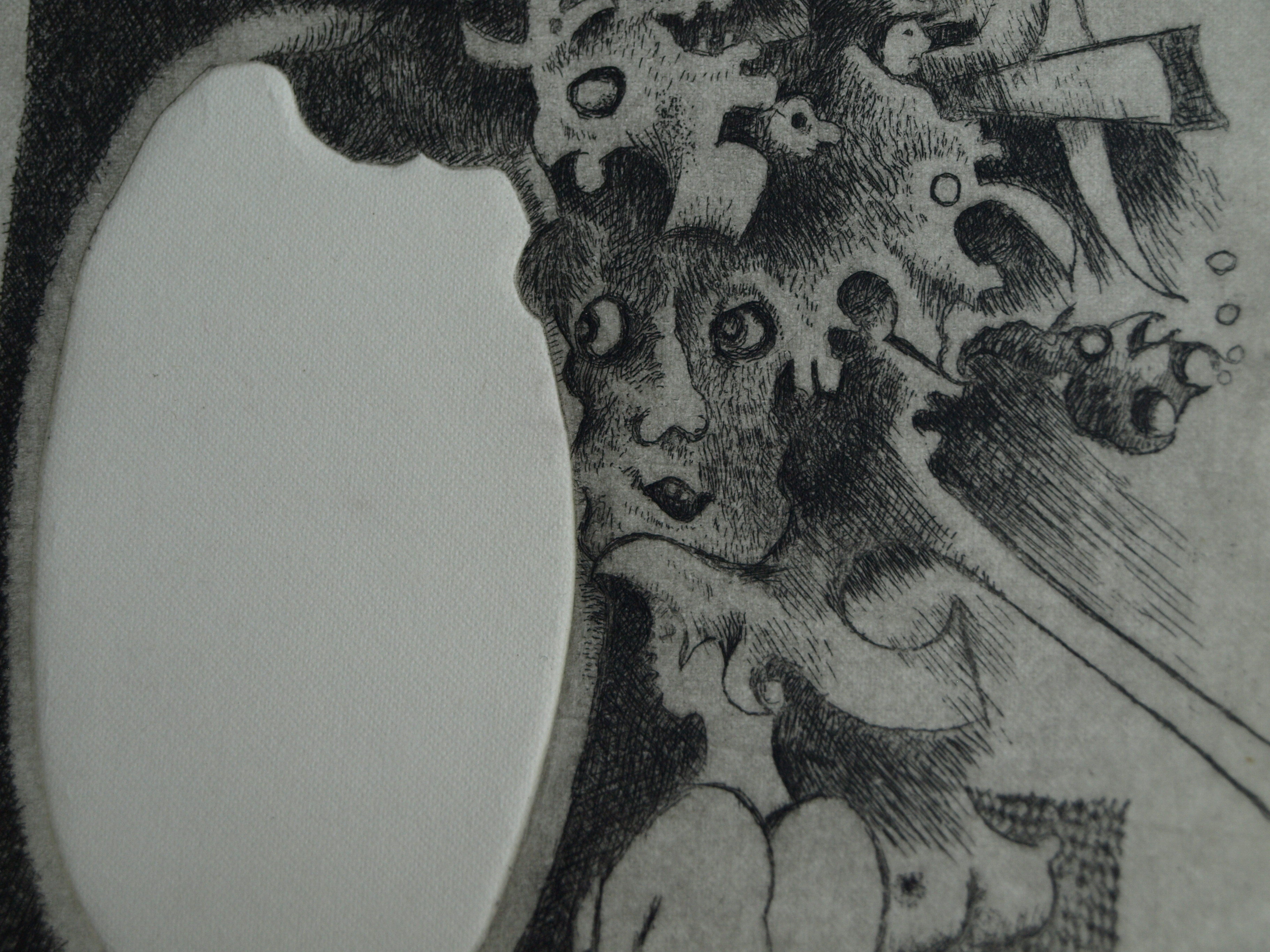 Niet of onleesbaar gesigneerd - Ets, Voor de Spiegel – gesigneerd - 1970 kopen? Bied vanaf 1!