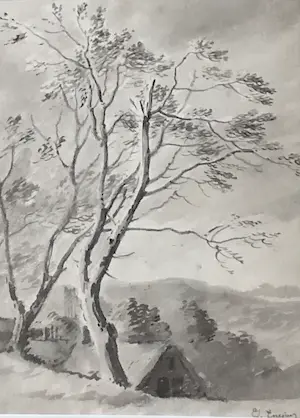 Jan Ensingh - Twee landschappen met bomen kopen? Bied vanaf 50!