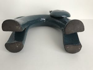 Peter Selhorst - Grote Blauwe Keramieken Kat kopen? Bied vanaf 25!