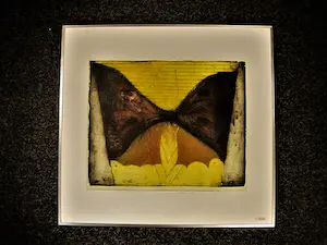 Sam Parabirsingh - Grote handgekleurde Ets "Vlinder"- zeer kleine oplage (5) Ingelijst kopen? Bied vanaf 49!