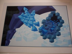 Hans Klaui - Mooi geometrische zeefdruk van Hans Klaui, kopen? Bied vanaf 50!