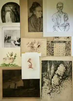 Herman Heuff - en div. kunstenaars- 10 werken vendu pour 50€ !