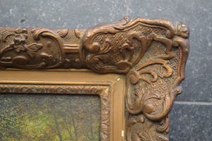 Niet of onleesbaar gesigneerd - Boslandschap met rivier - Begin 20ste eeuw - Gesigneerd kopen? Bied vanaf 1!