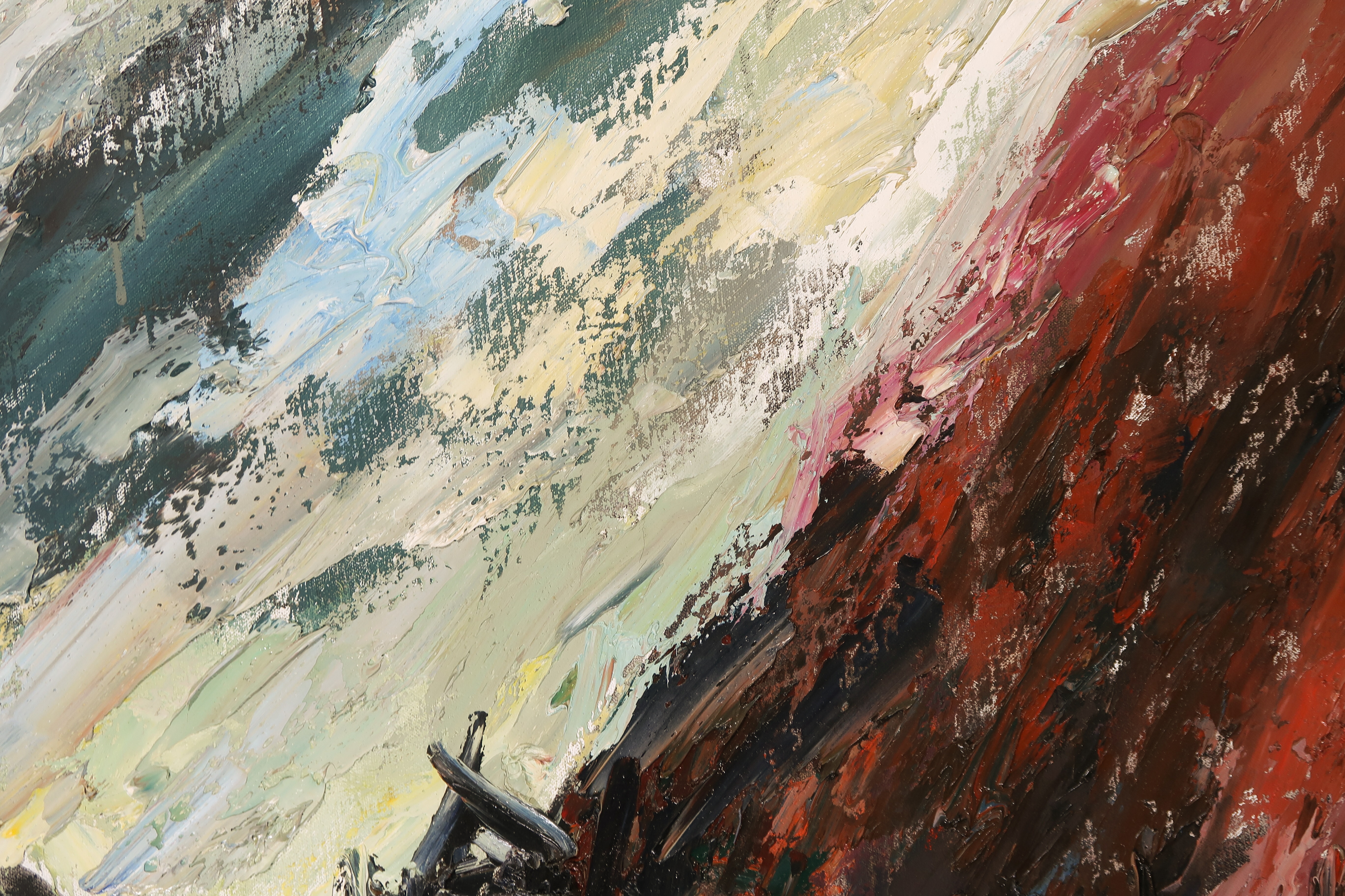 Berry Brugman - Olieverf op doek, Borinage - Ingelijst (Groot) kopen? Bied vanaf 10!