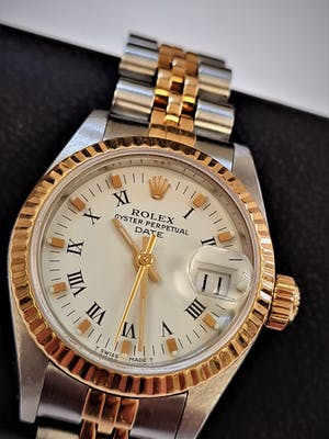 1213- Orig. ged. gouden Rolex Lady-Datejust 69173 - Oyster perpetual - Classic!! kopen? Bied vanaf 1780!